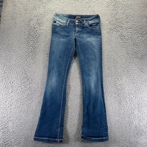 Serfontaine Jeans Women's 27x32 Blue Cotton Denim Bootcut Faded Western Workwear